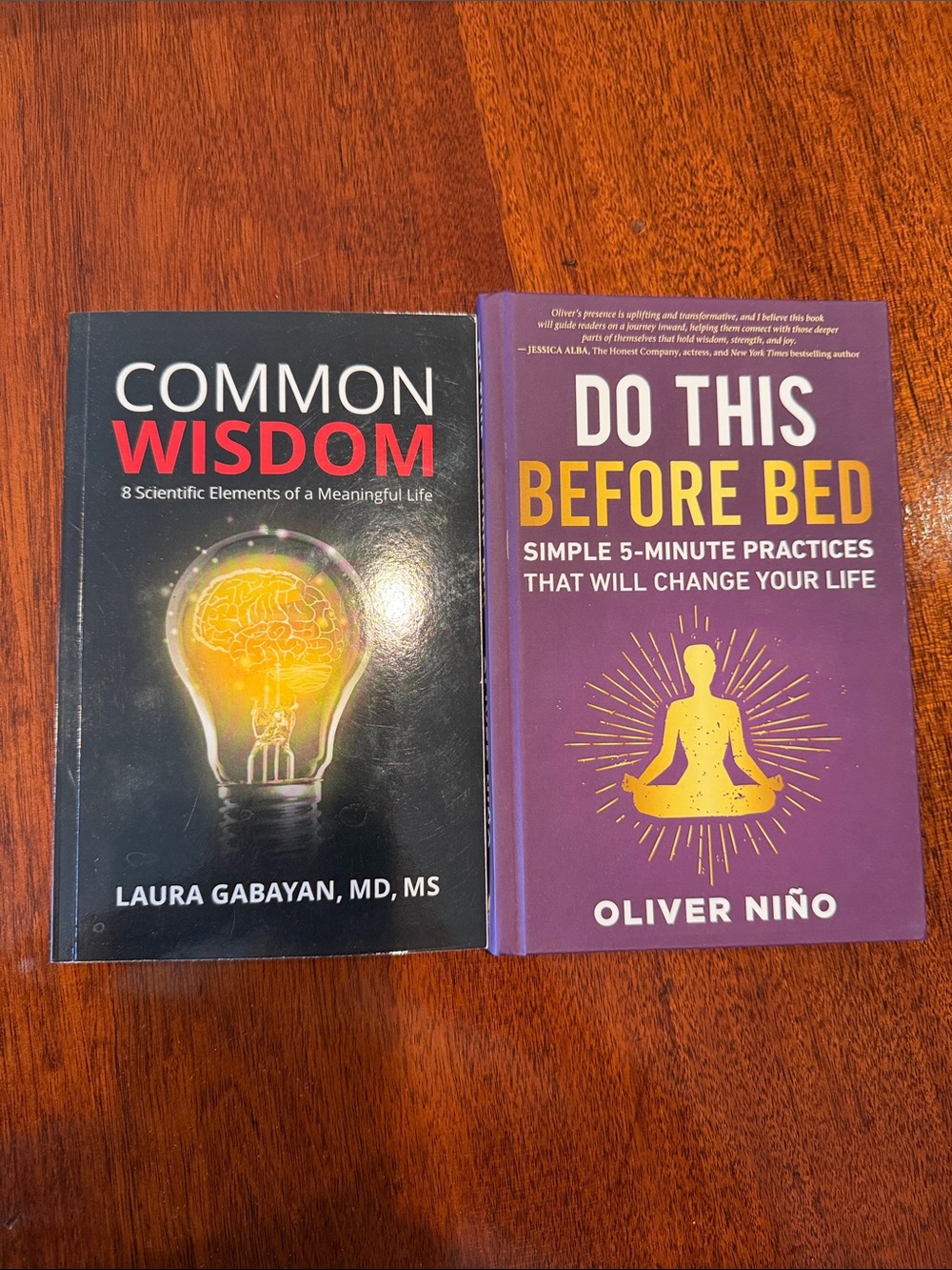 Common Wisdom & Do This Before Bed — Black and Purple Book Set. 2 sold together
